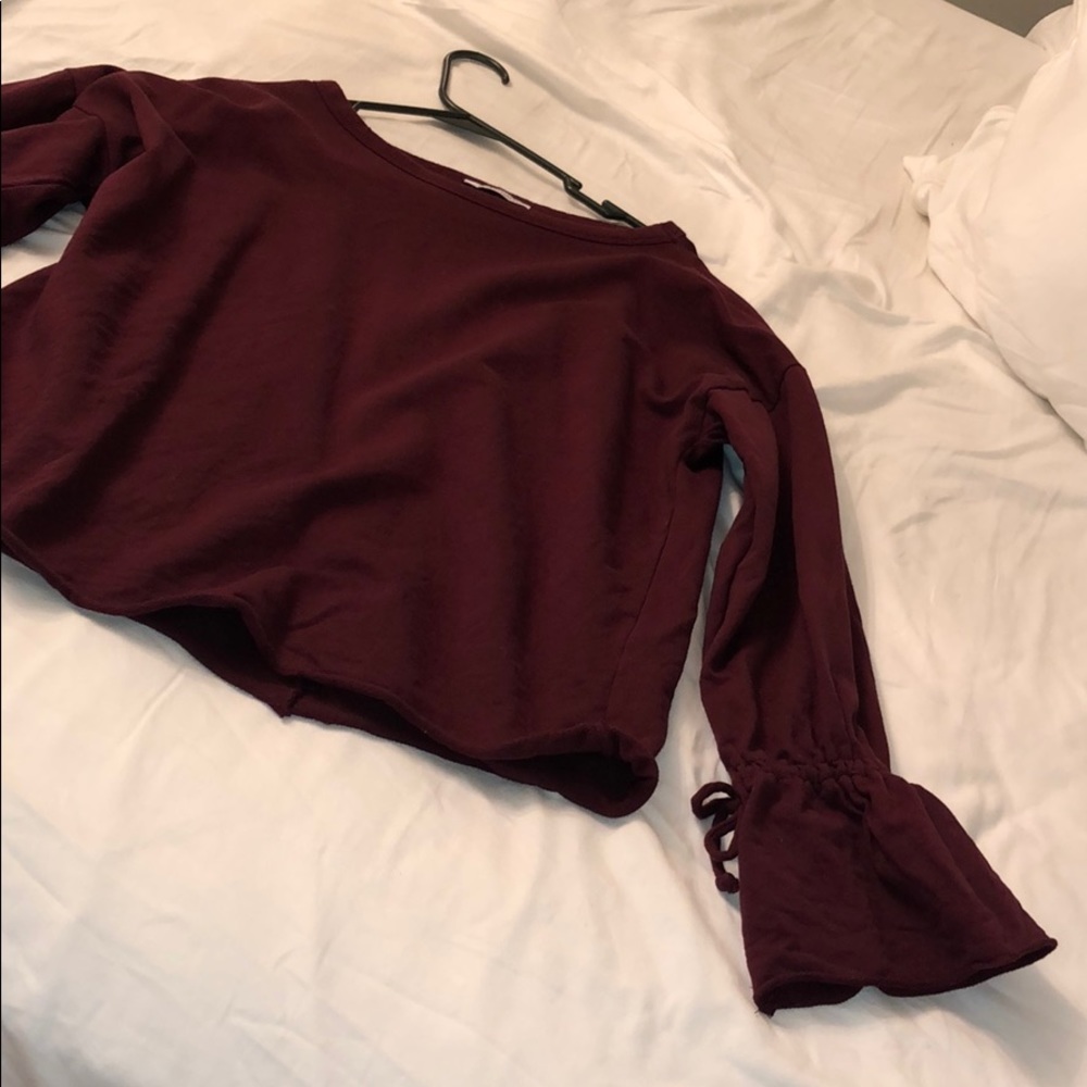 Zara Purple cozy long sleeve shirt
